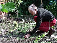 Frau beim J&auml;ten